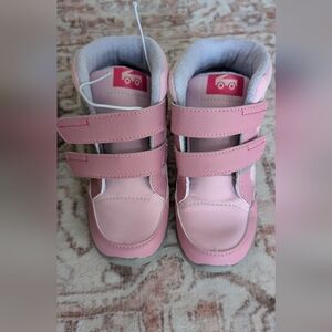 See Kai Run Pink Sneakers/Boot with Velcro Straps and Rounded Toe Design